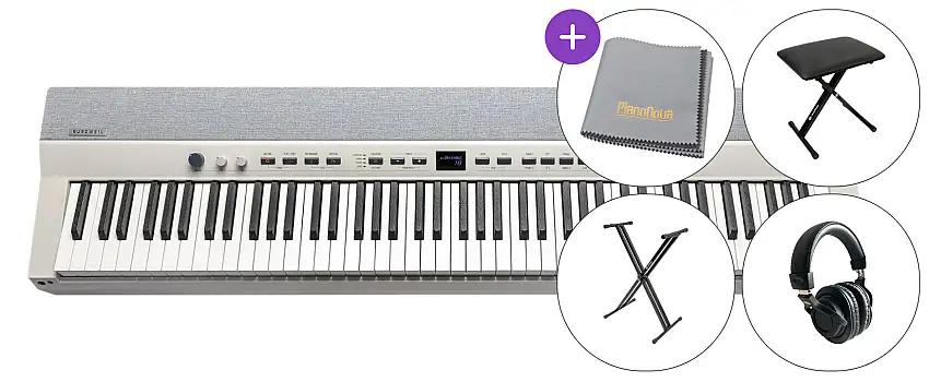 Kurzweil Ka P1 WH SET Digitalt scen piano White