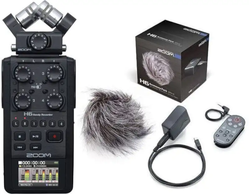 Zoom H6 Black SET Bärbar digital inspelare