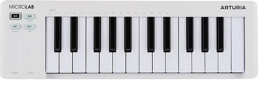 Arturia MicroLab mk3 White Master-tangentbord