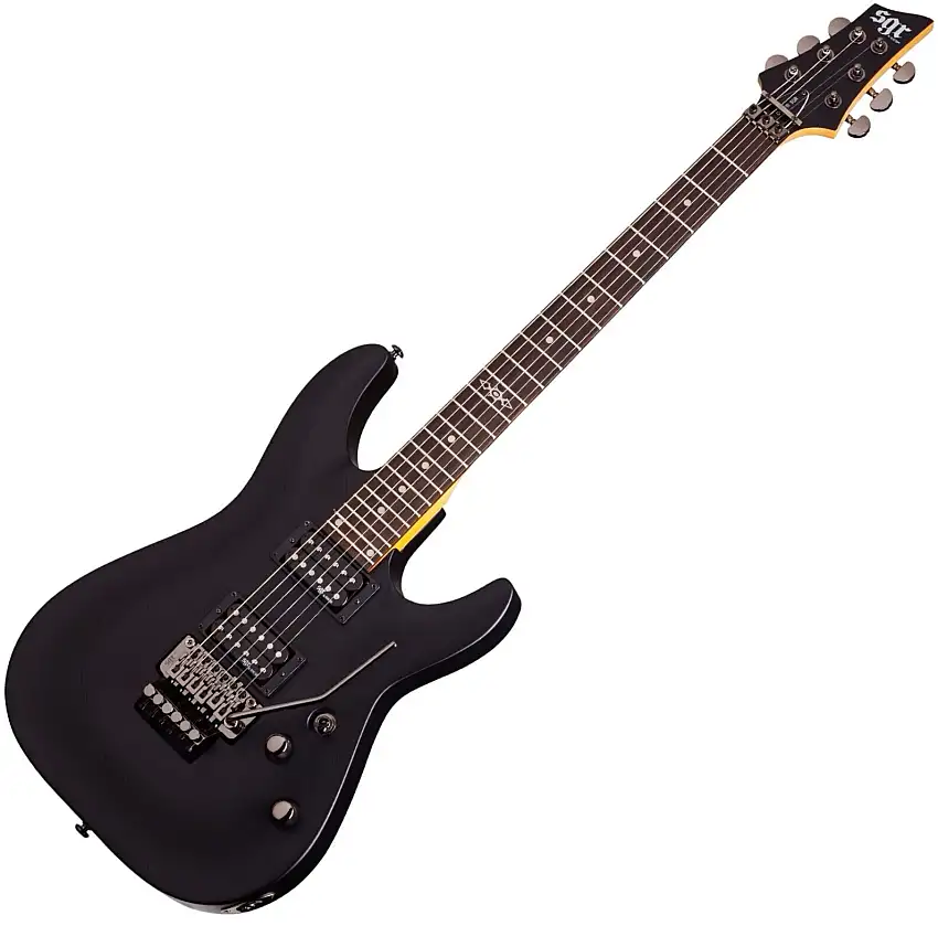 Schecter C-1 FR SGR Midnight Satin Black Elektrisk gitarr