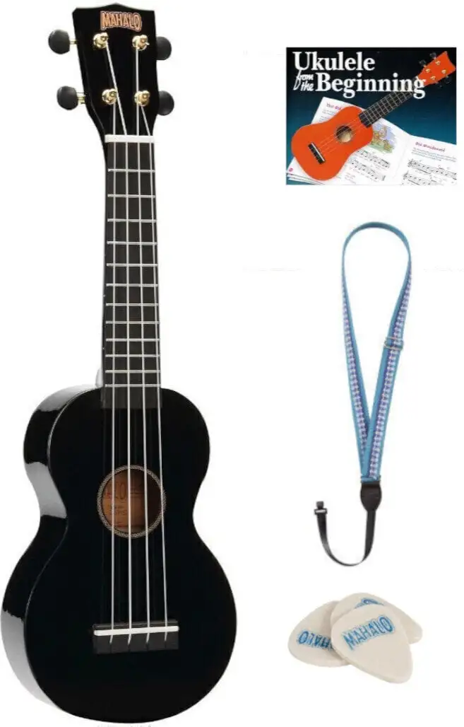 Mahalo MR1-BK SET Black Soprano Ukulele