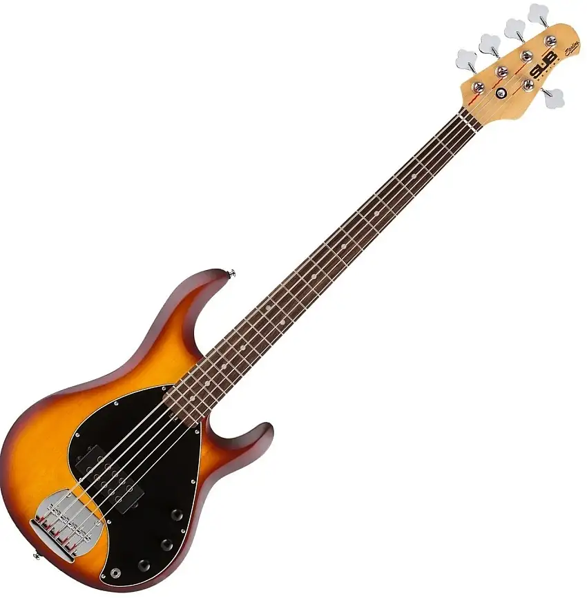 Sterling by MusicMan S.U.B. RAY5 Honey Burst 5-strängad basgitarr