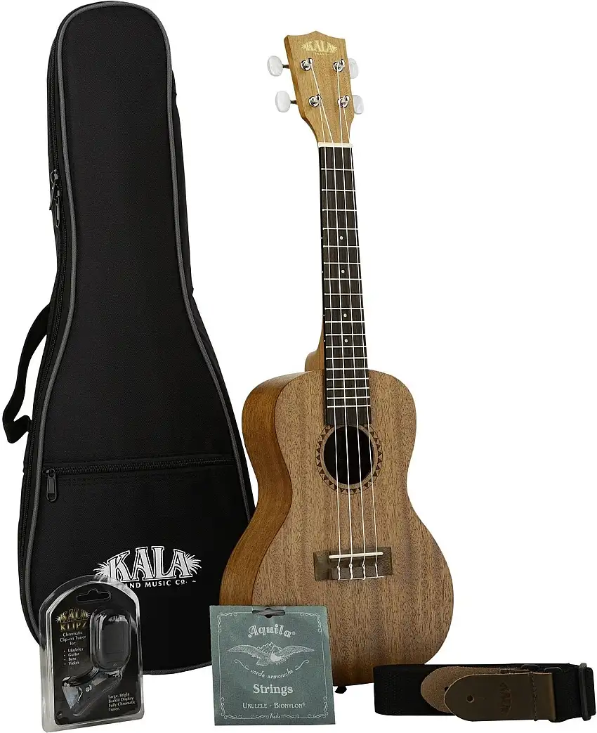 Kala KA-15-C-BNDL Natural Konsert-ukulele