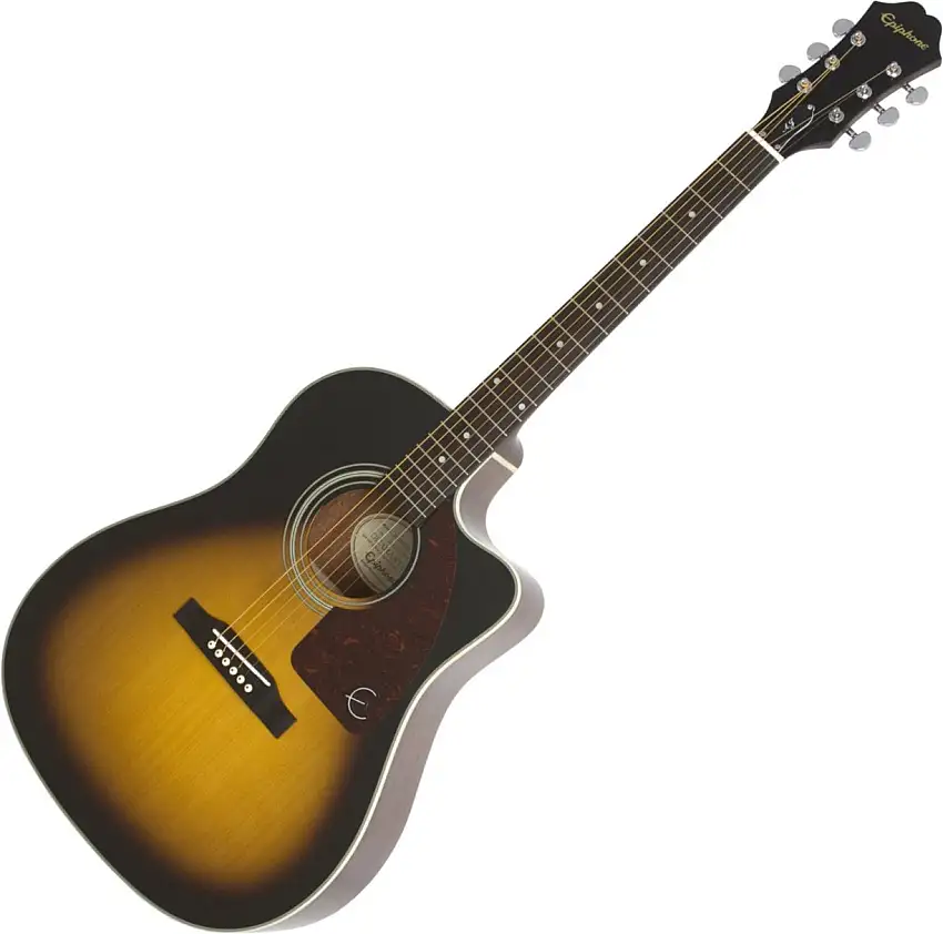 Epiphone J-15 EC Deluxe Vintage Sunburst elektroakustisk gitarr