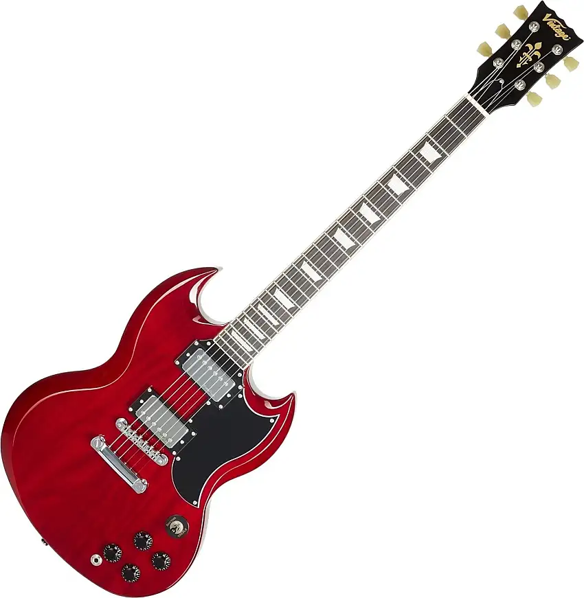 Vintage VS6 Cherry Red Elektriska gitarrer