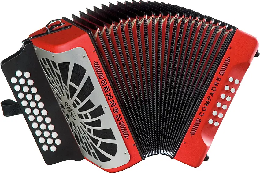 Hohner Compadre GCF Diatoniskt dragspel Red