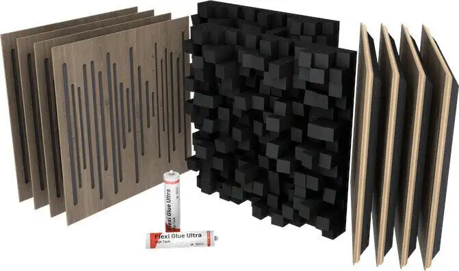 Vicoustic VicStudio Box Brown Oak Absorberande träpanel