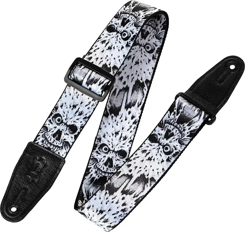 Levy's Skull Zombie Gitarrband i textil