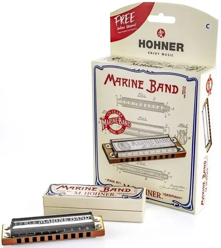 Hohner 125th Anniversary Marine Band C C Diatoniskt munspel