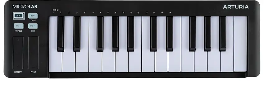 Arturia MicroLab mk3 Black Master-tangentbord