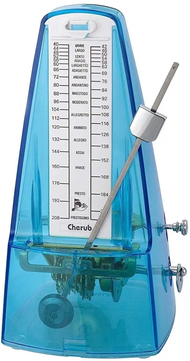 Cherub WSM-330-TB Mekanisk metronom Transparent Blue