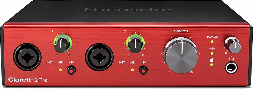 Focusrite Clarett+ 2Pre USB-ljudgränssnitt