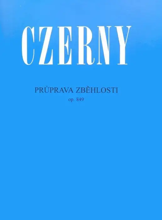 Carl Czerny Príprava zbehlosti op. 849 Noter