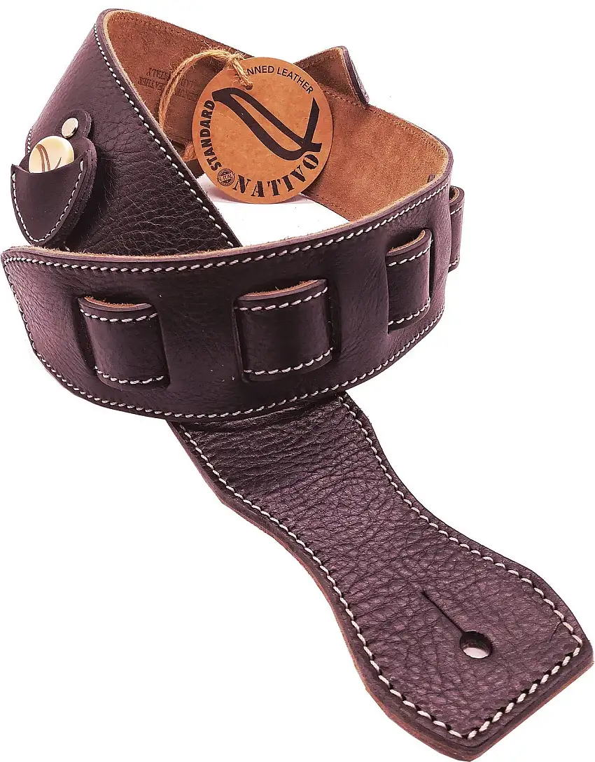 Wambooka Nativo Standard Brown Leather Gitarrrem