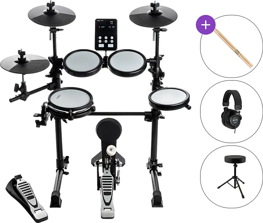 NRG EDK-100 Student Kit SET Black Elektroniska trummor