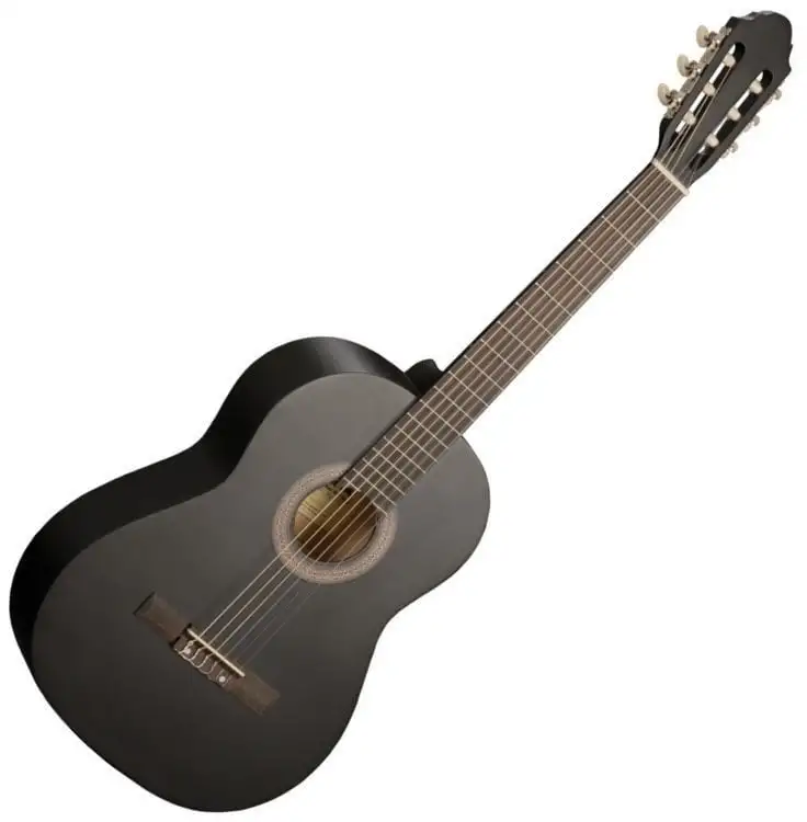 Cascha HH 2021 Classic guitar 4/4 Black Satin