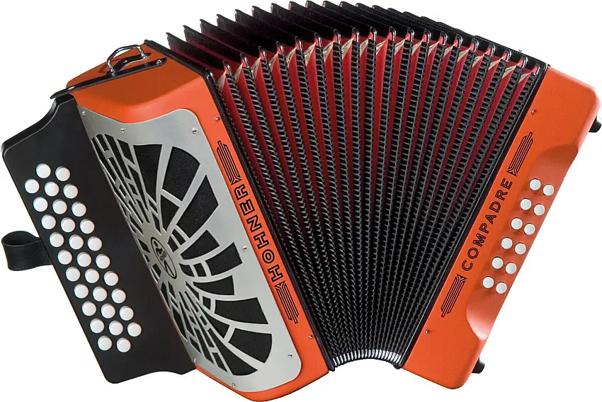 Hohner Compadre GCF Diatoniskt dragspel Orange