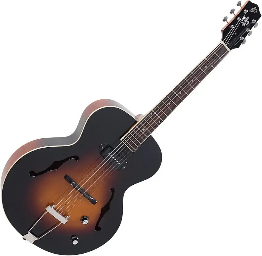 The Loar LH-309 Vintage Sunburst Halvakustisk gitarr