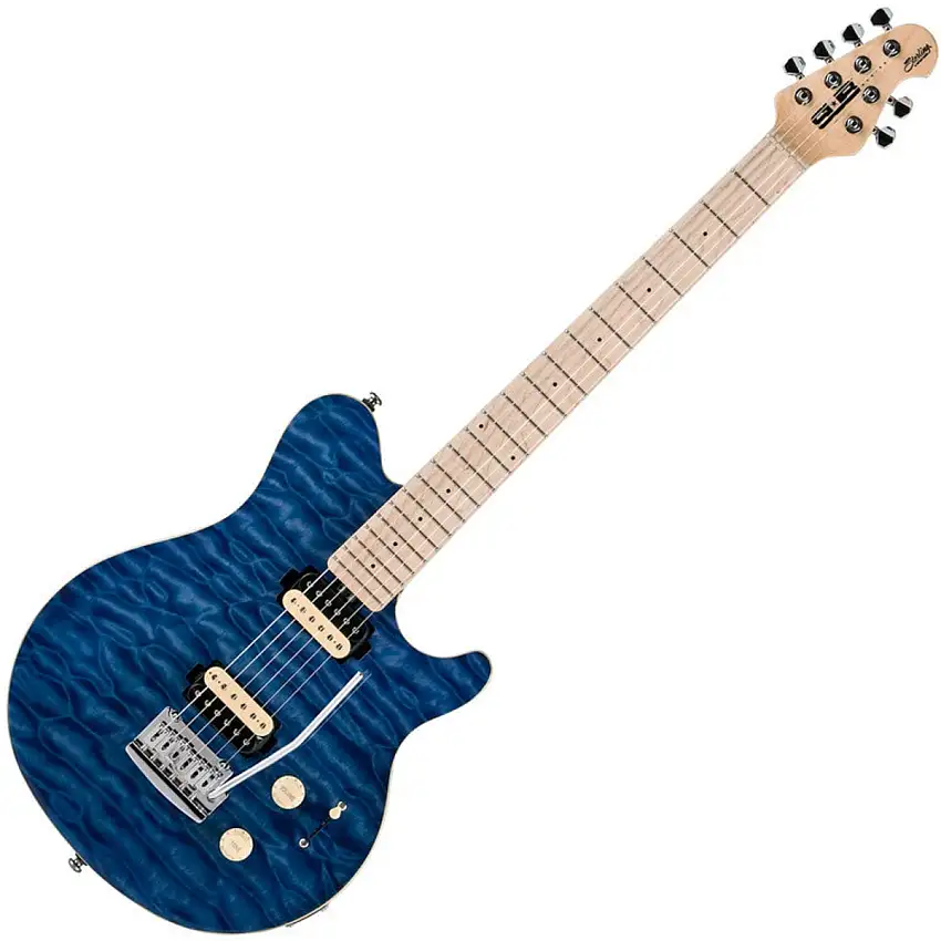 Sterling by MusicMan S.U.B. AX3 TBL Trans Blue Elektriska gitarrer