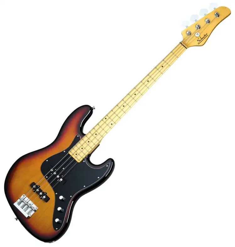 Schecter Diamond-J 3-Tone Sunburst 4-strängad basgitarr
