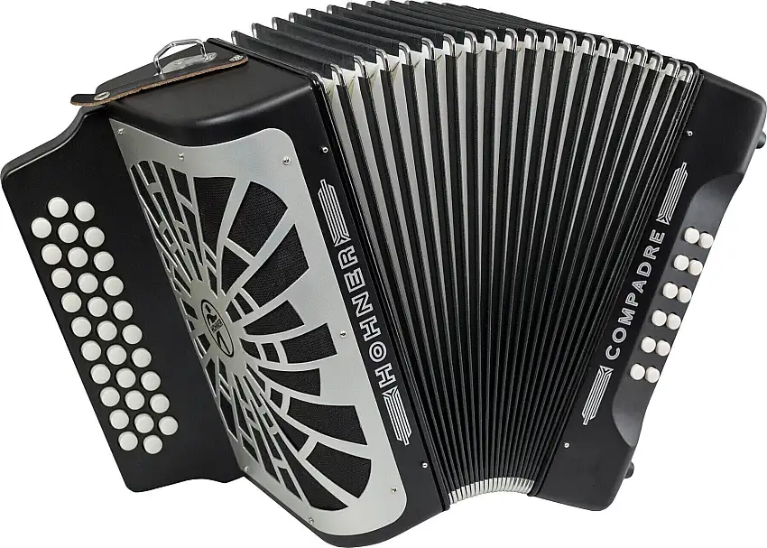 Hohner Compadre GCF Diatoniskt dragspel Black