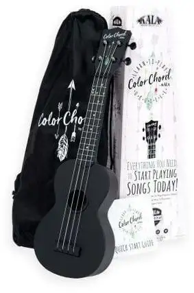 Kala KA-KALA-LTP-SET-CC Black Soprano Ukulele