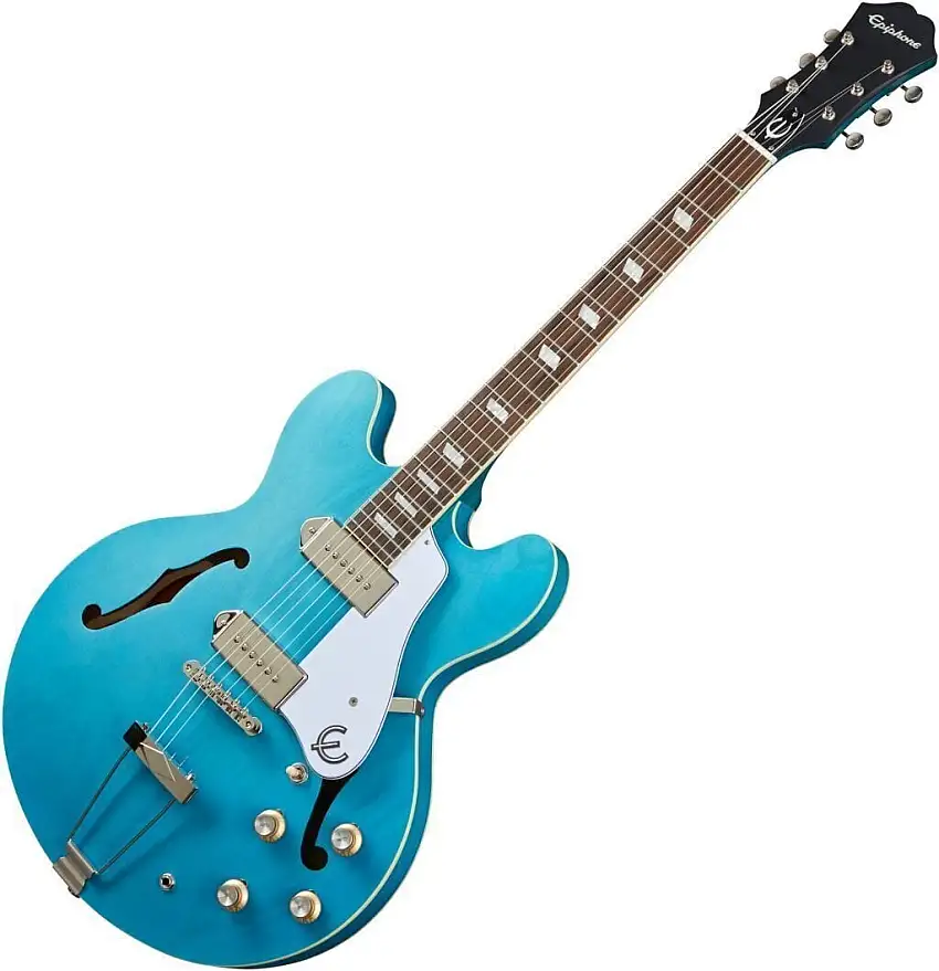 Epiphone Casino Worn Blue Denim Halvakustisk gitarr