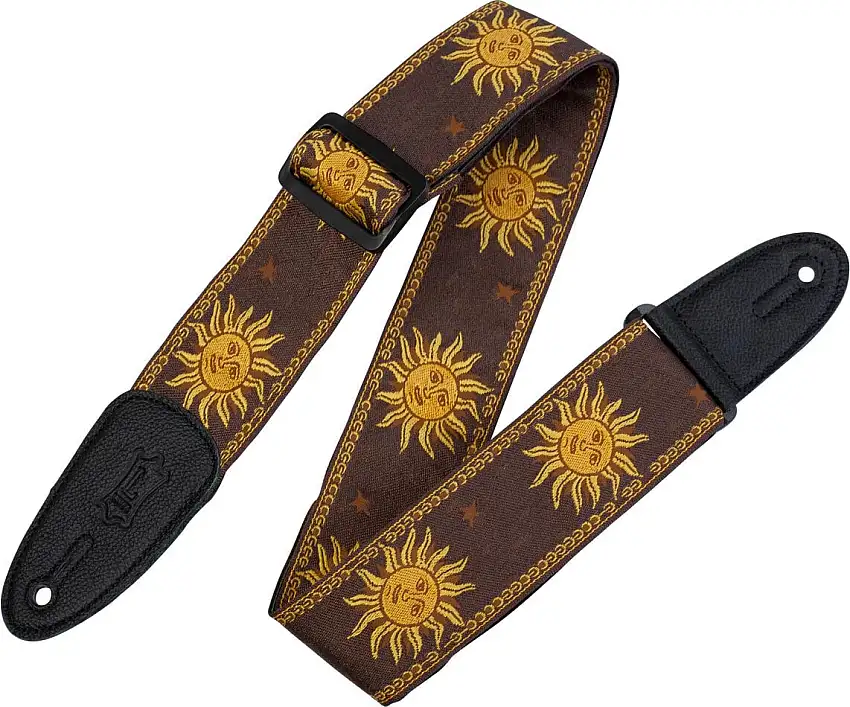 Levy's Sun Motif Brown Gitarrrem