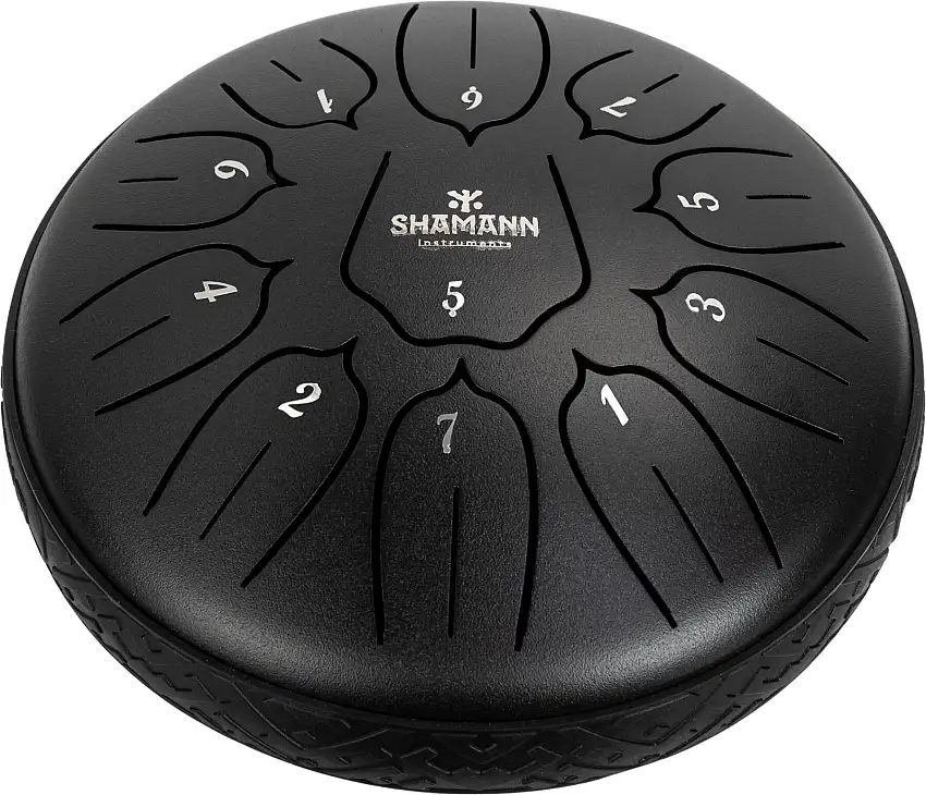 Shamann 6" 11 Notes D5 Major Black Tungtrummor