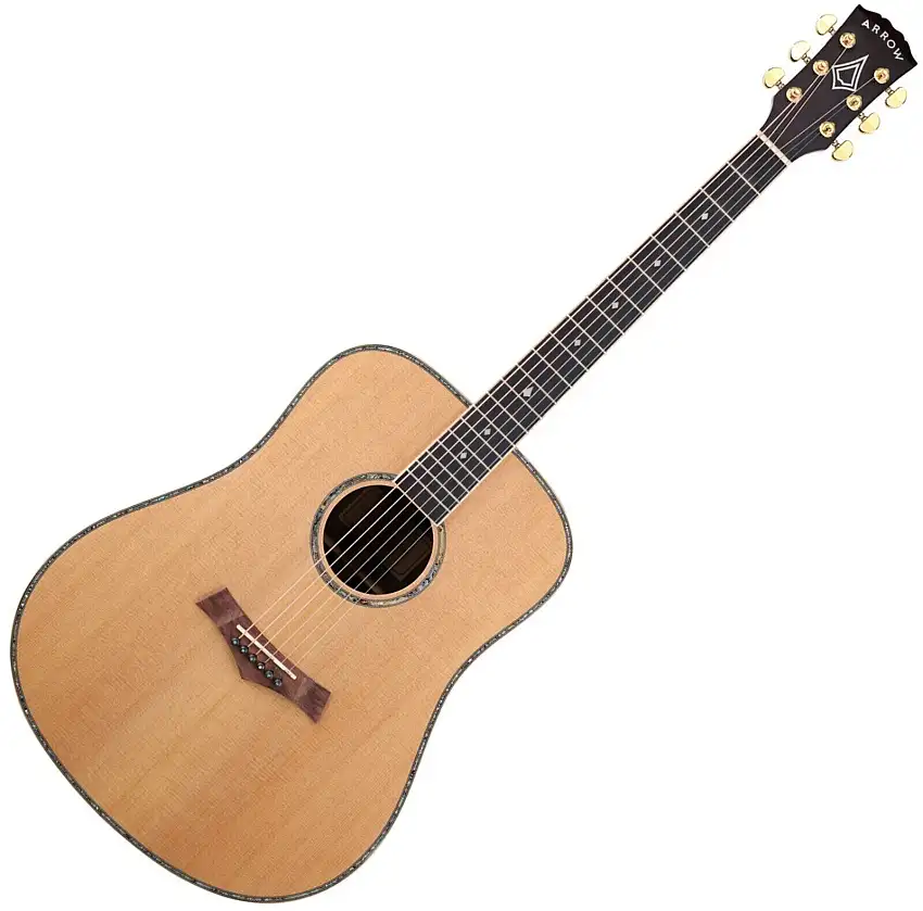 Arrow Platinum Elite D Natural Dreadnought-gitarr