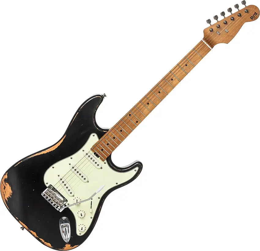 PSD Guitars STC-300R Black Elektriska gitarrer