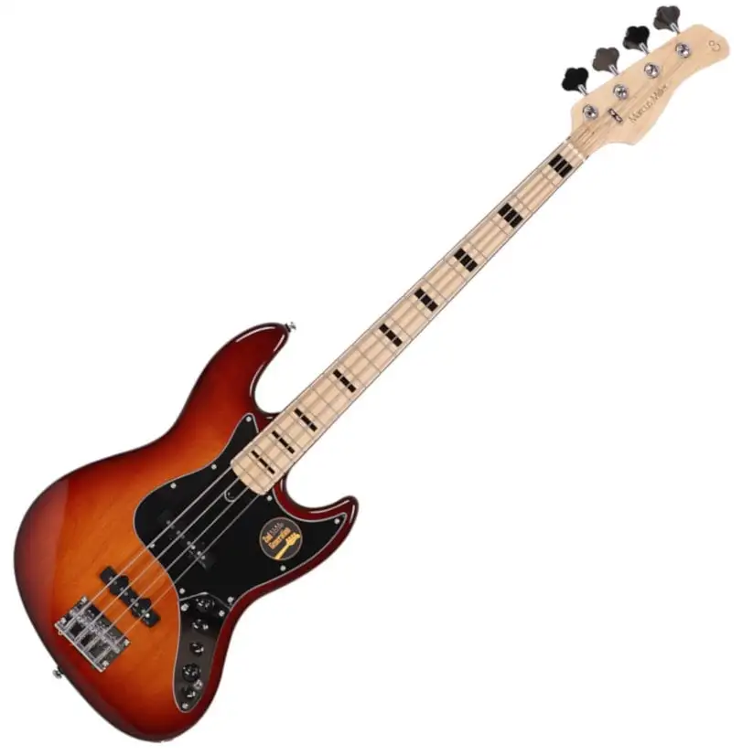 Sire Marcus Miller V7 Vintage Alder-4 FL 2nd Gen Tobacco Sunburst Fretless Bassguitar