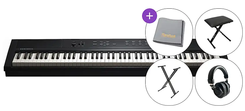 Kurzweil Ka E1 BK SET Digitalt scen piano Black