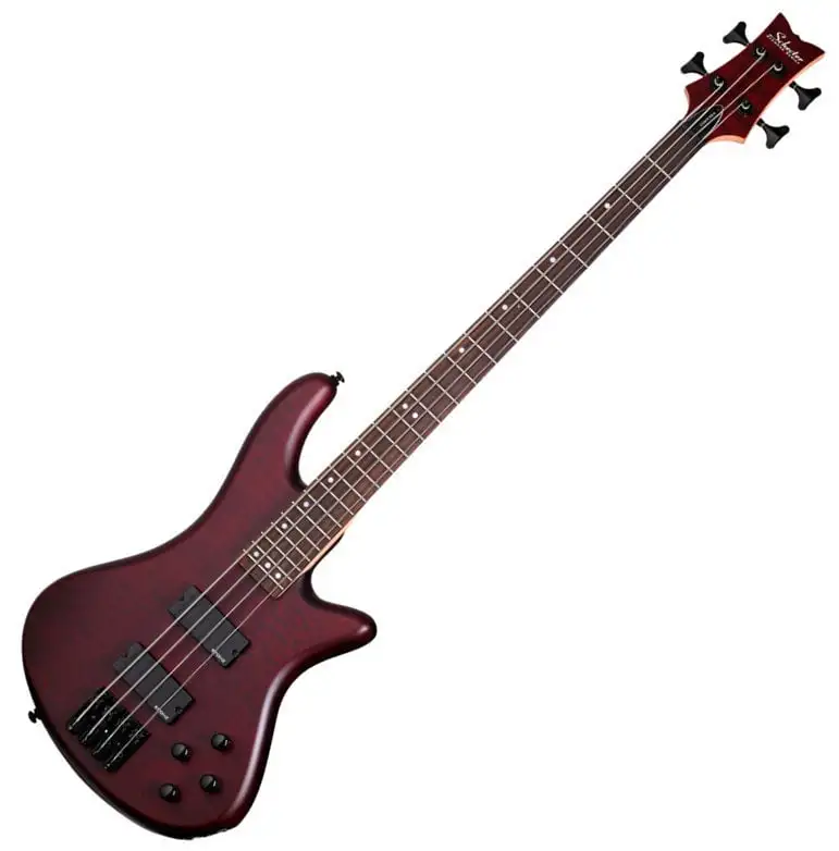 Schecter Stiletto Custom-4 Vampyre Red Satin 4-strängad basgitarr