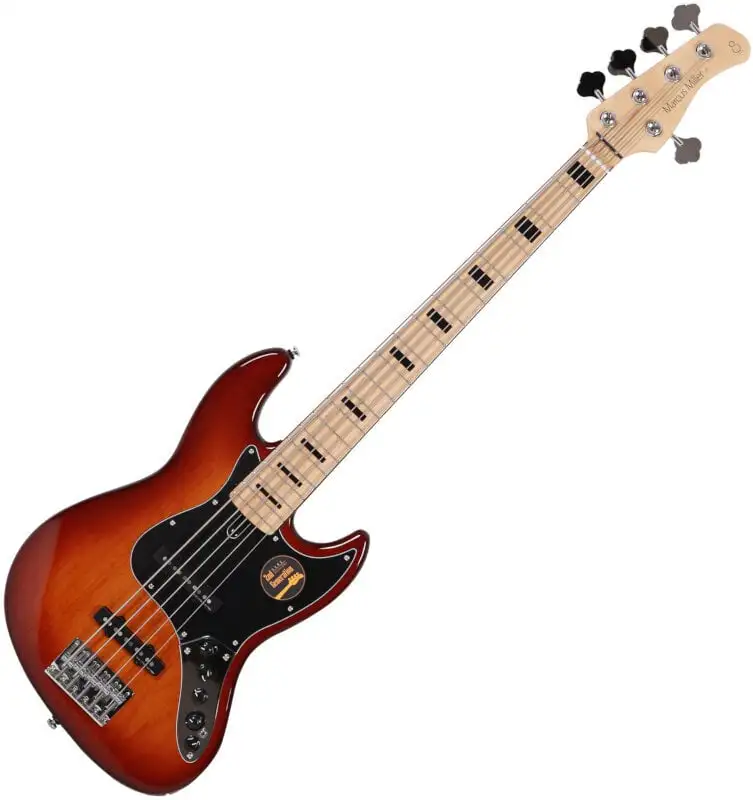 Sire Marcus Miller V7 Vintage Alder-5 2nd Gen Tobacco Sunburst 5-strängad basgitarr