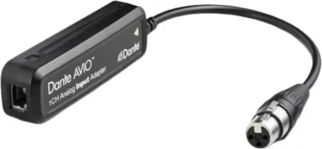 Audinate Dante AVIO Analog Input Adapter 1-Channel Digital ljudomvandlare