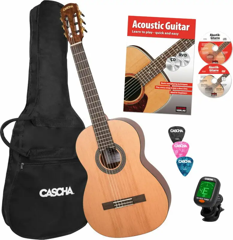 Cascha HH 2139 DE 4/4 Natural Klassisk gitarr