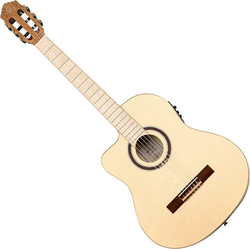 Ortega TZSM-3-L 4/4 Natural Klassisk gitarr med förförstärkare