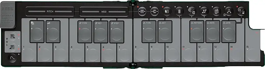 Korg nanoKEY Fold Alpine Green Master-tangentbord