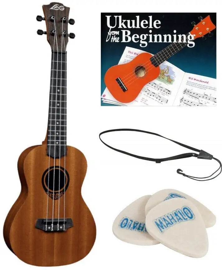 LAG TKU10C SET Natural Konsert-ukulele