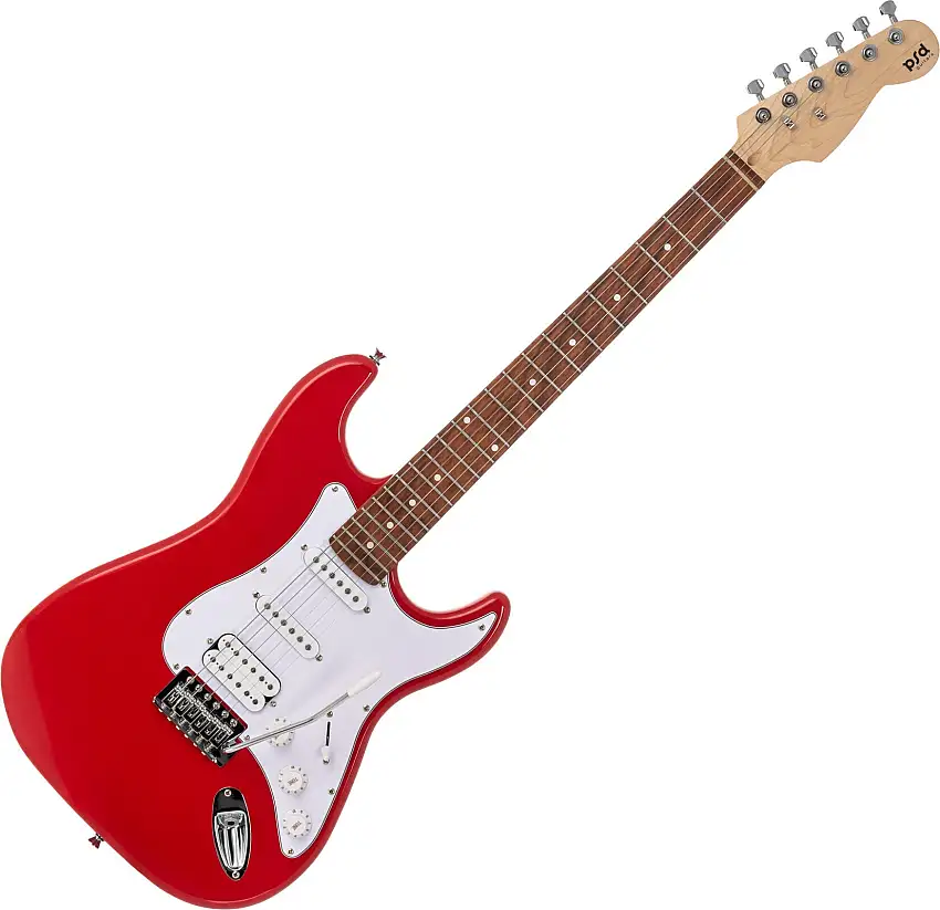 PSD Guitars STC-100-HSS Red Elektriska gitarrer