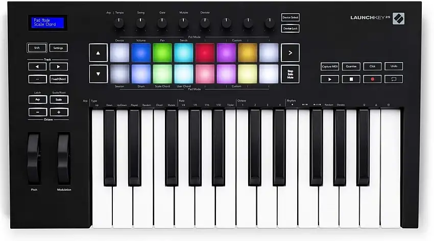 Novation Launchkey 25 MK3 Black Master-tangentbord