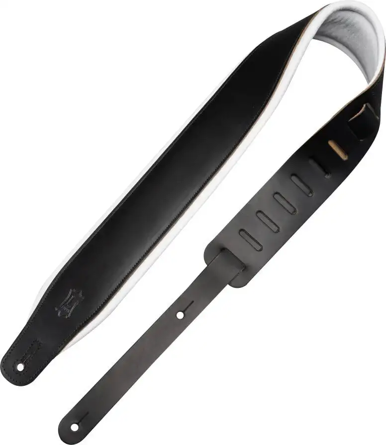 Levy's Amped Tuxedo Black and White Gitarrrem