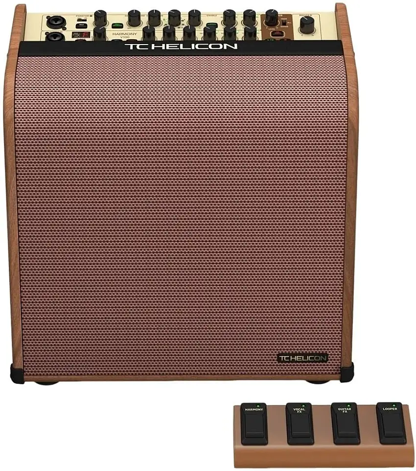 TC Helicon Harmony V100 Brown Kombi för akustisk och elektrisk gitarr