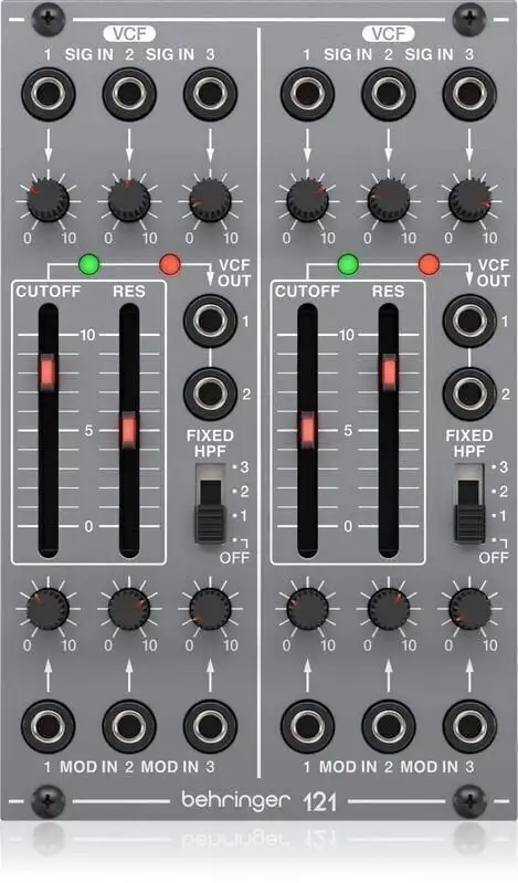 Behringer 121 Dual VCF Modulärt system