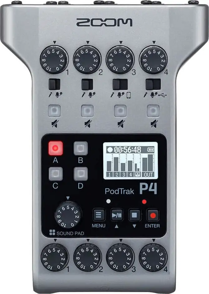Zoom PodTrak P4 Bärbar digital inspelare