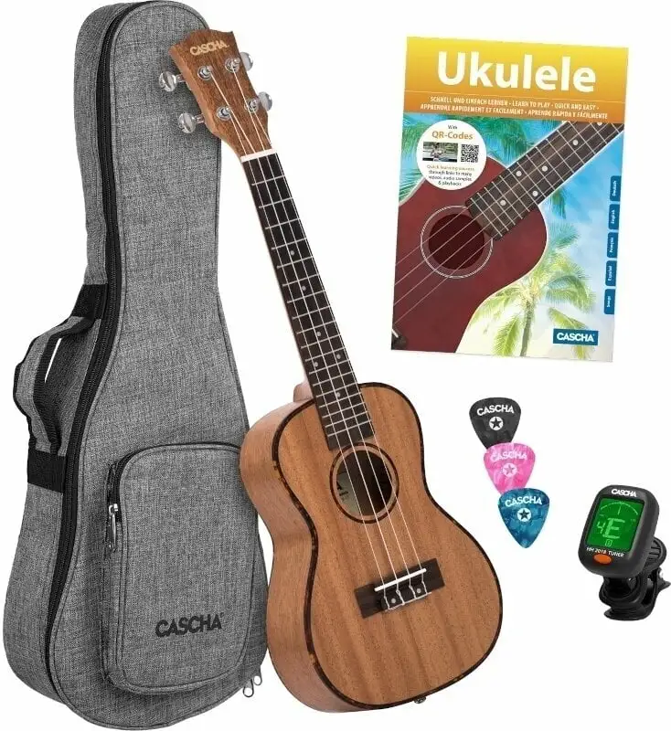 Cascha HH2152 Natural Konsert-ukulele