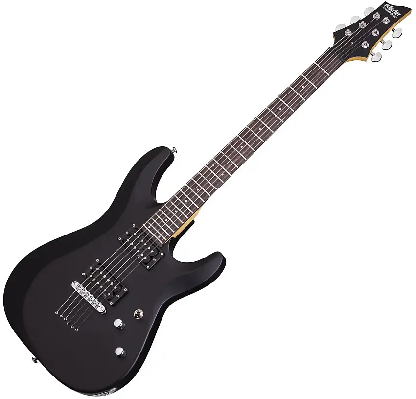 Schecter C-6 Deluxe Satin Black Elektrisk gitarr