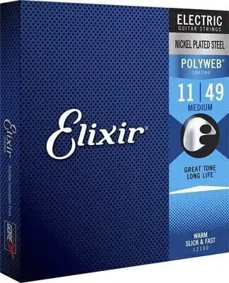 Elixir 12100 Polyweb 11-49 E-gitarrsträngar