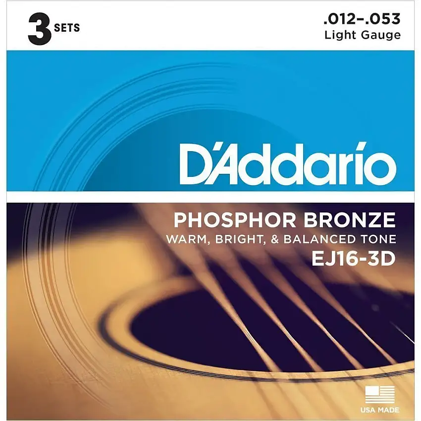D'Addario EJ16-3D Gitarrsträngar
